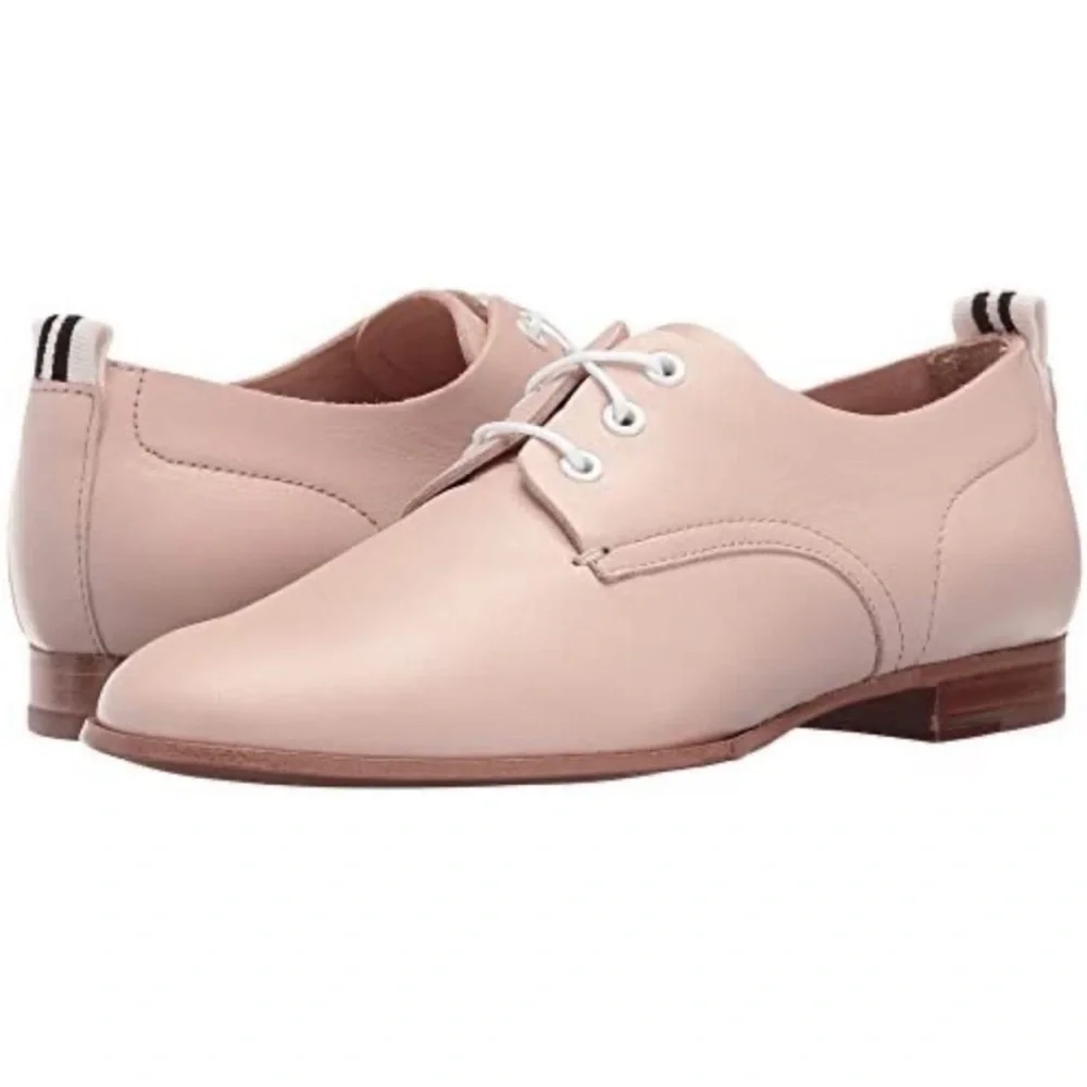 NWT rag & bone Audrey Oxfords Leather Soles in light blush pink Size 6.5 or 8